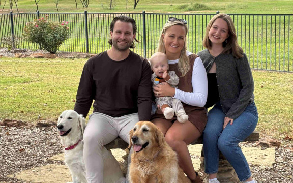 Gastfamilie mit Au pair und Hunden