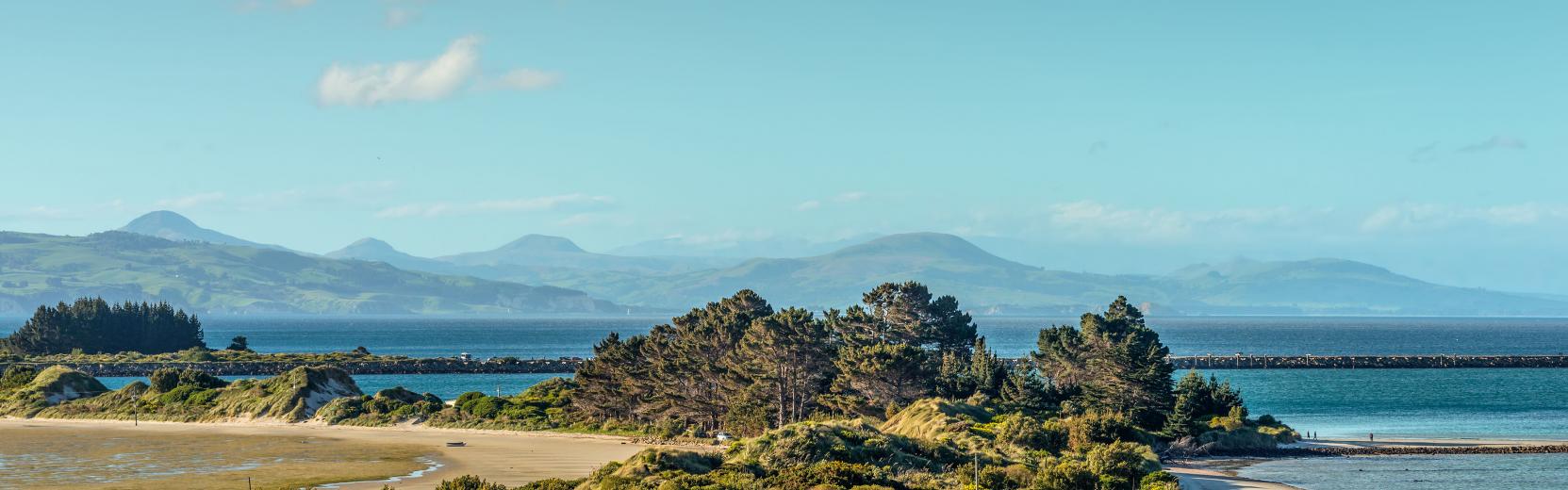 Luftaufnahme einer kleiner Insel in Australien