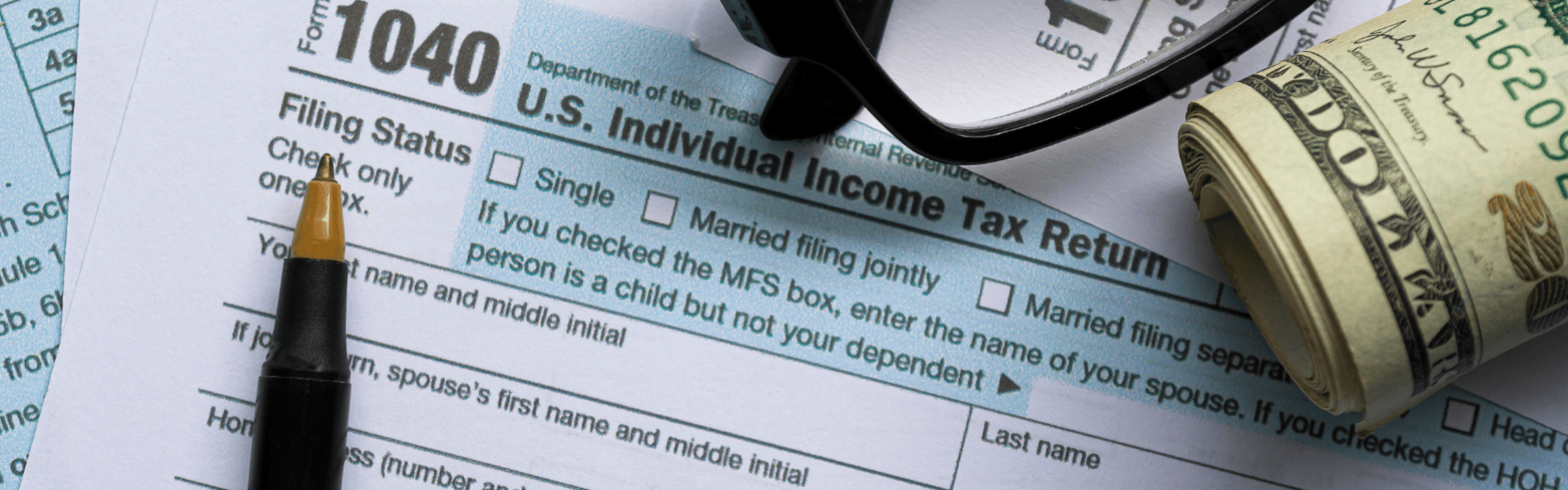 US Steuerdokument Einkommenssteuer