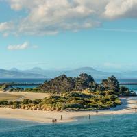 Luftaufnahme einer kleiner Insel in Australien