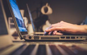 Close Up eines Laptops